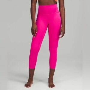 Lululemon Align Leggings HR Pant w/ Pockets 25" Hot Pink Nulu Size 10 NWOT